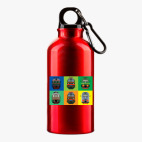 Металлическая бутылка 400 мл UV-DTF