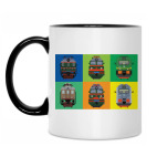 Кружка двухцветная