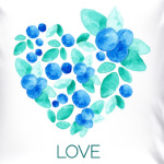 Сердце из голубики