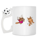 Кружка с футбольным мячиком