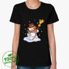 Женская футболка органик