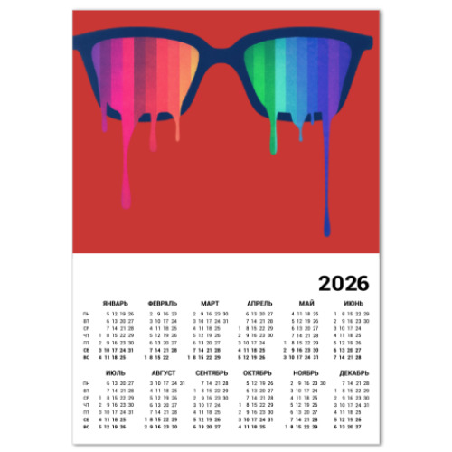 Календарь Хипстер: очки