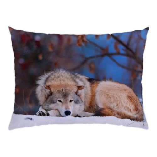 Подушка Волки