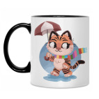 Кружка двухцветная