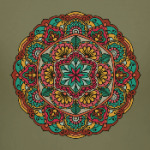 Мандала - круглый восточный орнамент