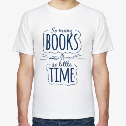 Футболка с принтом So many books