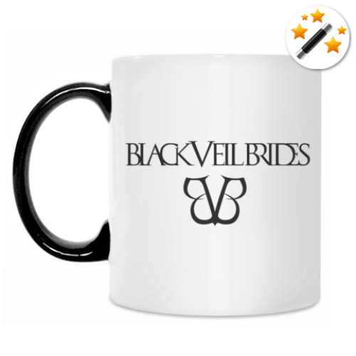Кружка-хамелеон с принтом Black Veil Brides