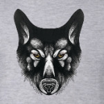 Черный волк злой взгляд