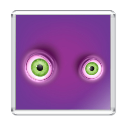 Магнит с принтом Милый монстр