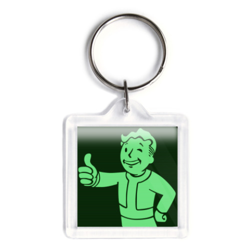 Брелок с принтом 'Vault-boy'