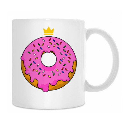 Кружка с принтом Король Пончиков