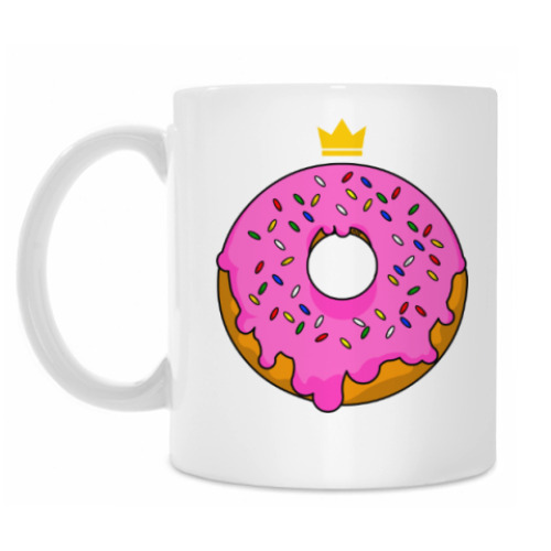 Кружка с принтом Король Пончиков