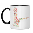 Кружка двухцветная