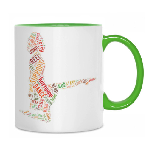 Кружка с принтом Irish dancer