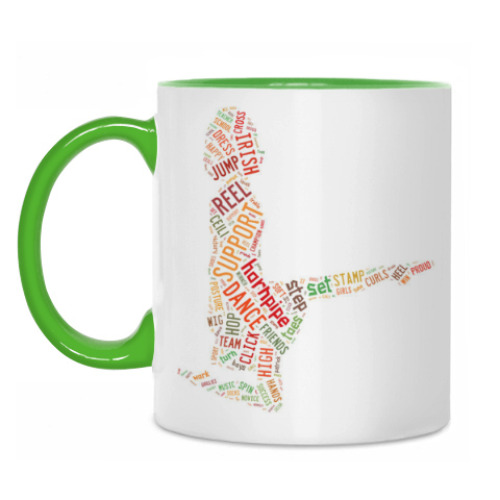 Кружка с принтом Irish dancer