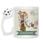 Кружка с футбольным мячиком