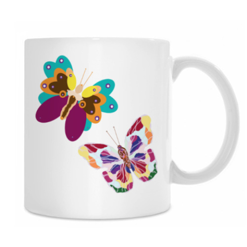 Кружка с принтом Бегом за Белым Кроликом!