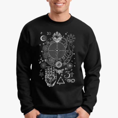 Свитшот с принтом Магические символы