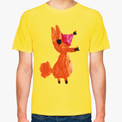 Футболка с принтом Лисенок