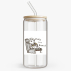 Банка с бамбуковой крышкой