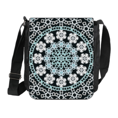 Сумка на плечо (мини-планшет) с принтом Жестяной орнамент