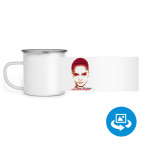 Кружка металлическая белая (круговая запечатка)