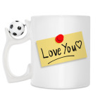 Кружка с футбольным мячиком