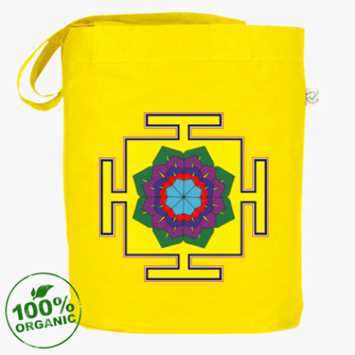 Сумка шоппер с принтом Вимана-янтра