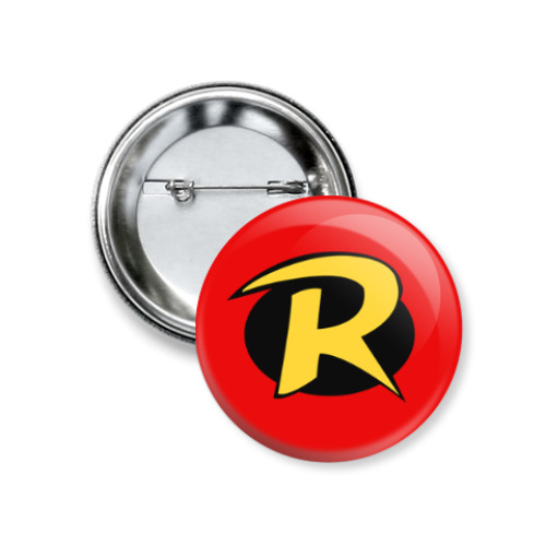 Значок 37мм с принтом Robin