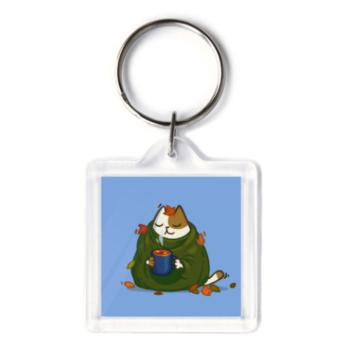 Брелок с принтом Пятничный Котик №23