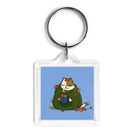 Брелок с принтом Пятничный Котик №23