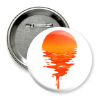 Значок 75 мм Закат