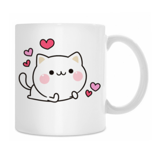 Кружка с принтом Love Kitten