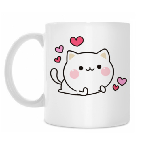 Кружка с принтом Love Kitten