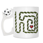 Кружка с футбольным мячиком