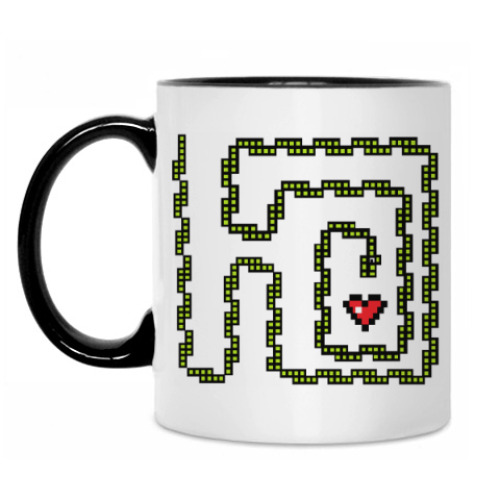 Кружка с принтом Змейка