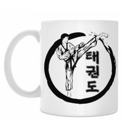 Кружка с принтом Таэквондо