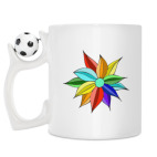 Кружка с футбольным мячиком