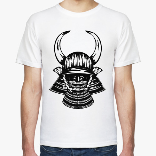 Футболка с принтом Самурай