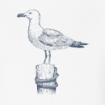 Море винтаж чайка