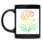 Кружка цветная UV-DTF