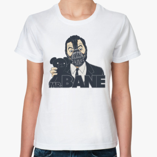 Классическая футболка с принтом Бин (Бейн)