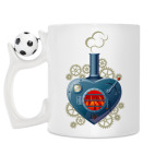 Кружка с футбольным мячиком