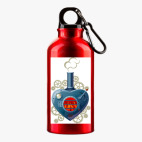 Металлическая бутылка 400 мл UV-DTF