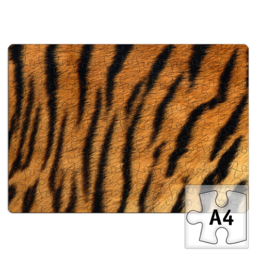 Пазл с принтом тигр