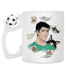Кружка с футбольным мячиком