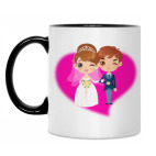 Кружка двухцветная