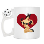 Кружка с футбольным мячиком