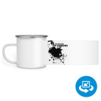 Кружка металлическая белая (круговая запечатка)