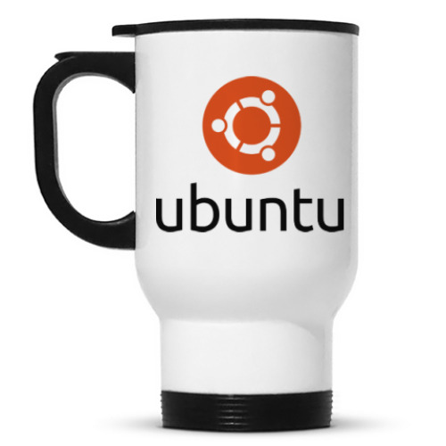 Кружка-термос с принтом Ubuntu